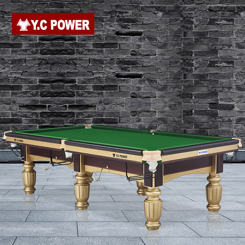 YCPOWER中式钢库台球桌 金腿系列